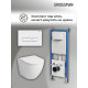Комплект 3 в 1: Grossman инсталляция 900.K31.01.000+клавиша 700.K31.03.000.000 белый+унитаз GR-4455SQ