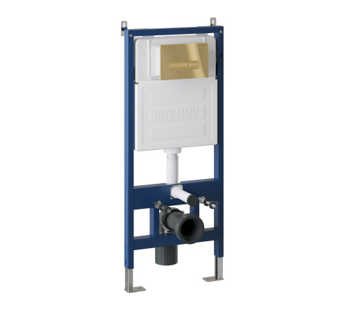 Клавиша смыва Grossman Pragma 700.K31.03.300.300 золото глянцевый