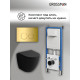 Комплект 3 в 1: Grossman инсталляция 900.K31.01.000+клавиша 700.K31.01.300.300 золото глянцевый+унитаз GR-4455BMS