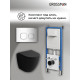 Комплект 3 в 1: Grossman инсталляция 900.K31.01.000+клавиша 700.K31.02.100.100 хром глянцевый+унитаз GR-4455BMS