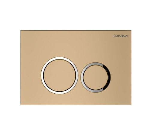 Комплект 3 в 1: Grossman инсталляция 900.K31.01.000+клавиша 700.K31.01.310.310 золото матовый+унитаз GR-4455GMS