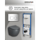 Комплект 3 в 1: Grossman инсталляция 900.K31.01.000+клавиша 700.K31.02.100.100 хром глянцевый+унитаз GR-4455GMS