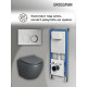 Комплект 3 в 1: Grossman инсталляция 900.K31.01.000+клавиша 700.K31.02.110.110 хром матовый+унитаз GR-4455GMS