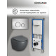 Комплект 3 в 1: Grossman инсталляция 900.K31.01.000+клавиша 700.K31.05.12M.12M хром сатиновый+унитаз GR-4455GMS