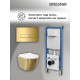 Комплект 3 в 1: Grossman инсталляция 900.K31.01.000+клавиша 700.K31.03.300.300 золото глянцевый+унитаз GR-4455GWS