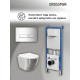 Комплект 3 в 1: Grossman инсталляция 900.K31.01.000+клавиша 700.K31.03.100.100 хром глянцевый+унитаз GR-4455SWS