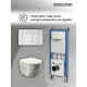 Комплект 3 в 1: Grossman инсталляция 900.K31.01.000+клавиша 700.K31.04.01M.01M белый матовый+унитаз GR-4455SWS