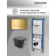 Комплект 3 в 1: Grossman инсталляция 900.K31.01.000+клавиша 700.K31.03.300.300 золото глянцевый+унитаз GR-4477BMS
