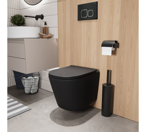 Комплект 3 в 1: Grossman инсталляция 900.K31.01.000+клавиша 700.K31.02.210.210 черный матовый+унитаз GR-4477BMSQ