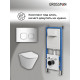 Комплект 3 в 1: Grossman инсталляция 900.K31.01.000+клавиша 700.K31.02.100.100 хром глянцевый+унитаз GR-4477S