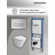 Комплект 3 в 1: Grossman инсталляция 900.K31.01.000+клавиша 700.K31.03.110.110 хром матовый+унитаз GR-4477S