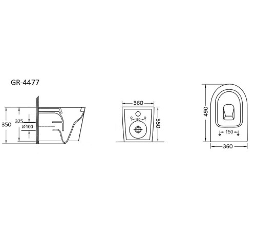Комплект 3 в 1: Grossman инсталляция 900.K31.01.000+клавиша 700.K31.05.12M.12M хром сатиновый+унитаз GR-4477S