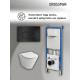 Комплект 3 в 1: Grossman инсталляция 900.K31.01.000+клавиша 700.K31.05.21M.21M черный матовый+унитаз GR-4477S