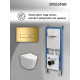 Комплект 3 в 1: Grossman инсталляция 900.K31.01.000+клавиша 700.K31.03.300.300 золото глянцевый+унитаз GR-4477SQ