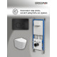 Комплект 3 в 1: Grossman инсталляция 900.K31.01.000+клавиша 700.K31.05.21M.21M черный матовый+унитаз GR-4477SQ
