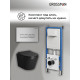 Комплект 3 в 1: Grossman инсталляция 900.K31.01.000+клавиша 700.K31.03.110.110 хром матовый+унитаз GR-4478BMS