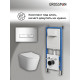 Комплект 3 в 1: Grossman инсталляция 900.K31.01.000+клавиша 700.K31.03.100.100 хром глянцевый+унитаз GR-4478S