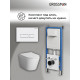 Комплект 3 в 1: Grossman инсталляция 900.K31.01.000+клавиша 700.K31.03.000.000 белый+унитаз GR-4478SQ