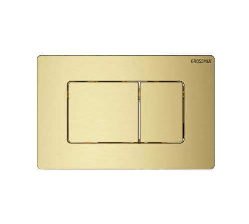 Комплект 2 в 1: Grossman инсталляция Classic 900.K31.01.000+клавиша смыва 700.K31.04.32M.32M золото сатин