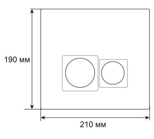 Клавиша смыва Grossman Pragma 700.K31.03.300.300 золото глянцевый