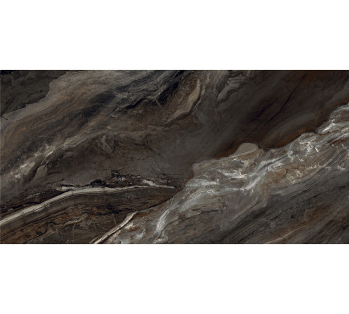 Керамогранит LCM 60120ARI99HG Argentina Dark 60x120 коричневый темный суперполированный под мрамор