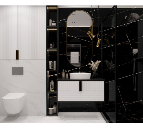 Lawa Black Керамогранит черный 60х120 Полированный