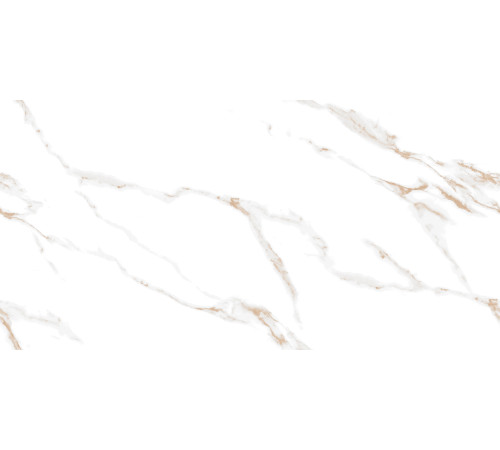 Calacatta Sharp Gold Керамогранит белый 60х120 Полированный