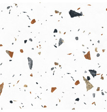 Terazzo Bianco Керамогранит цветной 60х60 матовый карвинг