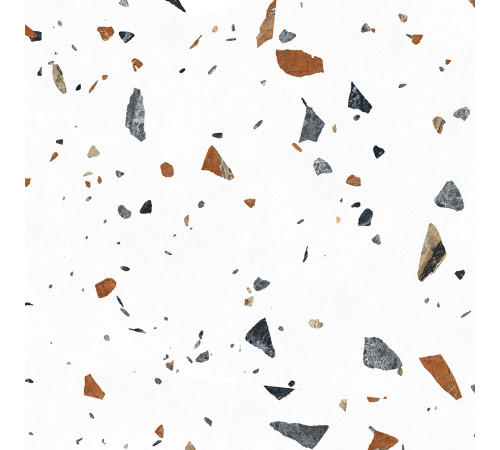 Terazzo Bianco Керамогранит цветной 60х60 матовый карвинг