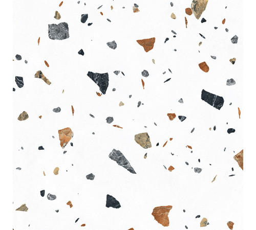 Terazzo Bianco Керамогранит цветной 60х60 матовый карвинг