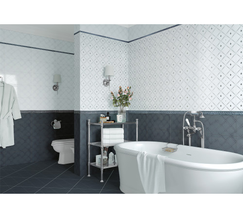 Бордюр Adele Sapphire BW0ADE23 50x500x9.5 Глянцевая