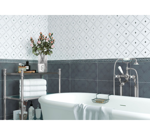 Бордюр Adele Sapphire BW0ADE23 50x500x9.5 Глянцевая