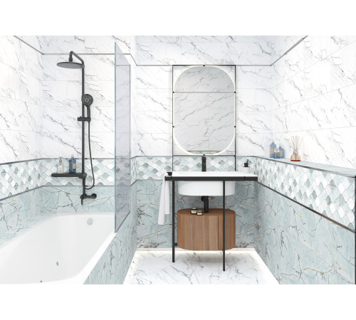 Плитка настенная Albion Pulpis Dark WT9ALN23 249x500x8.5 Глянцевая