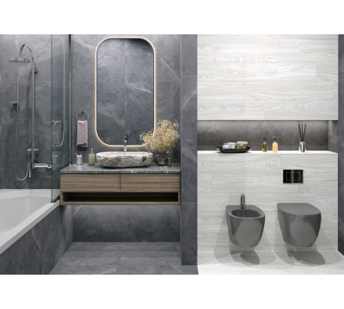 Керамогранит Alma Ceramica GFA92ADR04R Andora 90x20 бежевый матовый под дерево