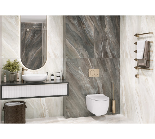 Керамогранит LCM 60120ARI15P Argentina Gray 60x120 серый полированный под мрамор