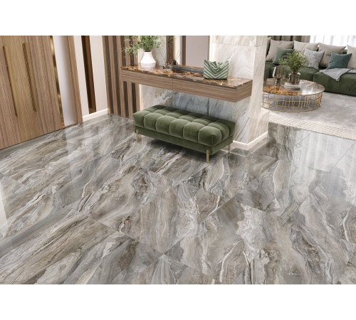 Керамогранит LCM 60120ARI15P Argentina Gray 60x120 серый полированный под мрамор