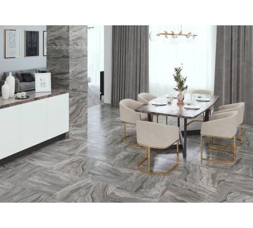 Керамогранит Alma Ceramica GFU60120ARC70L Arcadia 60x120 серый лаппатированный под камень
