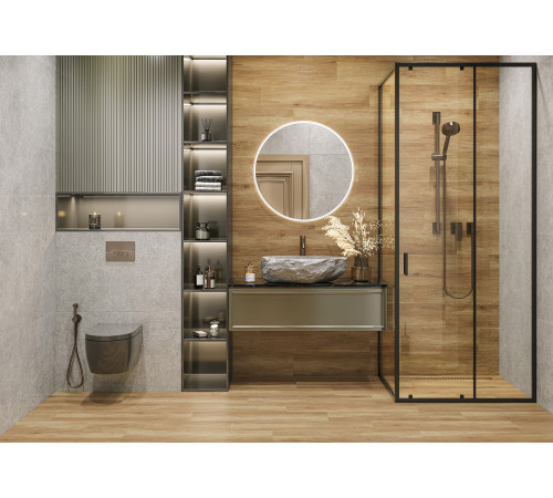 Керамогранит Alma Ceramica GFA92BAL04R Bali 90x20 коричневый матовый под дерево