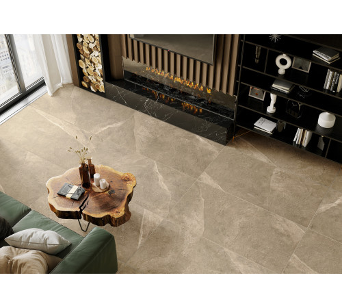 Керамогранит Alma Ceramica GFA57BST04R Basalto 57x57 бежевый сахарный под камень