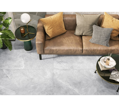 Керамогранит Alma Ceramica GFA57BST04R Basalto 57x57 бежевый сахарный под камень