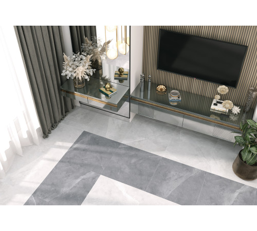 Керамогранит Alma Ceramica GFA57BST04R Basalto 57x57 бежевый сахарный под камень