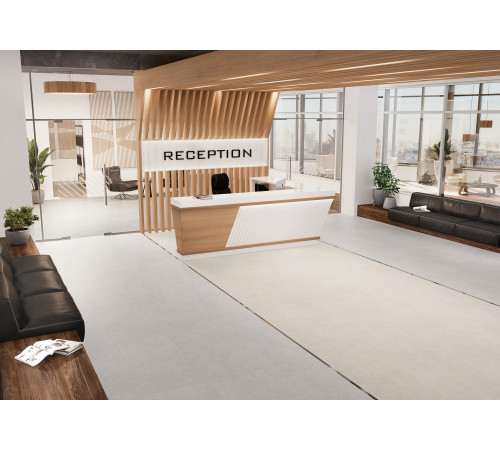 Керамогранит Alma Ceramica GFU60120BLN04R Berlin 60x120 кремовый глазурованный матовый под бетон