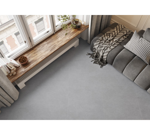 Керамогранит Alma Ceramica GFU60120BTP00R Beton PRO 60x120 белый глазурованный матовый под бетон