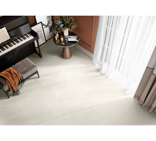 Керамогранит Alma Ceramica GFU60120BTP00R Beton PRO 60x120 белый глазурованный матовый под бетон