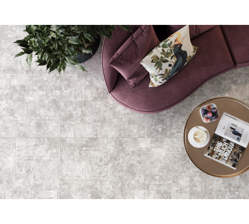 Керамогранит Alma Ceramica GFU60120BTP00R Beton PRO 60x120 белый глазурованный матовый под бетон