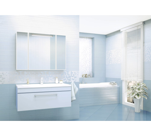 Керамогранит Altacera FT3LNS13 Lines Marengo 41x41 голубой матовый моноколор