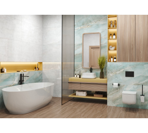 Керамогранит LCM 60120BLM06HG Blumarin 60x120 голубой суперполированный под оникс