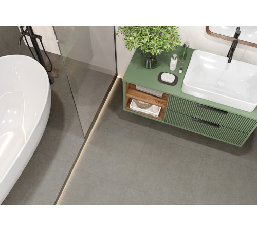 Керамогранит Alma Ceramica GFU60120BND07R Bond 60x120 белый матовый / противоскользящий под бетон