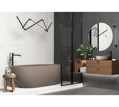 Керамогранит Alma Ceramica GFU60120BND07R Bond 60x120 белый матовый / противоскользящий под бетон