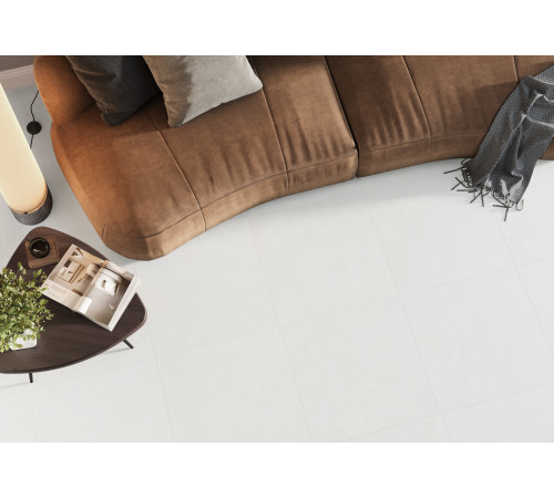 Керамогранит Alma Ceramica GFU60120BND07R Bond 60x120 белый матовый / противоскользящий под бетон